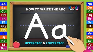 Learning How to Write the English Alphabet Uppercase and Lowercase Letters [upl. by Spindell]