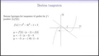 Differentialregning L20  Tangent [upl. by Hsuk]