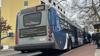 CTtransit 2017 New Flyer Industries XD40 8502 Ride on route 503 [upl. by Concordia]