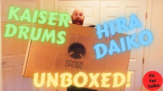 Unboxing the 48x25cm Kaiser Drums HiraDaiko [upl. by Nodnab]