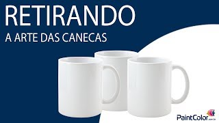 Retirando a arte da caneca para reaproveitar em nova arte [upl. by Kinemod]