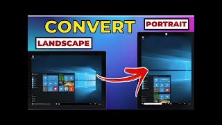 How to Rotate Your PC Screen to Portrait Mode [upl. by Arres301]