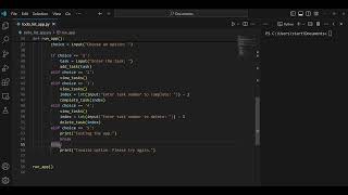 Todo list using python [upl. by Ordisi]