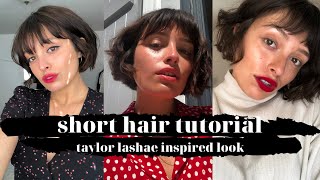 3 EASY Ways To Style A Short Bob With Bangs [upl. by Haidebej679]