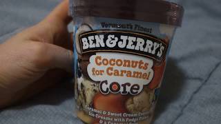 Ben amp Jerrys Coconuts for Caramel Core REVIEW ♥︎ [upl. by Ancell948]