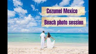 Cozumel photographer Beach photo session in Cozumel island Mexico Quintana Roo [upl. by Weinshienk]