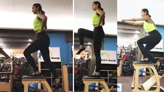 Deepika Padukone Working Out  Bollywood Hindi Movie Gossips 2018 [upl. by Nemlaz]