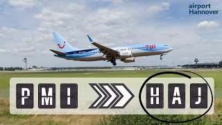 TUIfly landing at Hannover airport HAJ  Boeing 737MAX8 [upl. by Violetta]