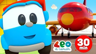 Leo the Truck Español  El Mundo De Aviones con Leo y los robots [upl. by Hatti]