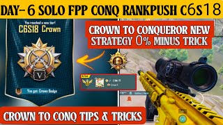 FPP SOLO  DAY6 Crown to conqueror tips amp tricks  Solo fpp high plus strategy  Solo fpp rankpush [upl. by Takakura]