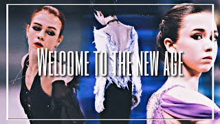 Figure Skaters Ice Skating  Welcome To The New Age [upl. by Tyika]