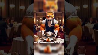 spiderman Waiter  Who is best Ginger cat vs white cat vs black cat cat funny catcute shorts [upl. by Sid]