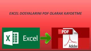 Excel Dosyalarını PDF ye ÇevirmeExcel Dersleri [upl. by Yokoyama]