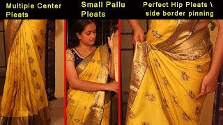 தமிழில்  Saree Draping Tutorial  Easy tips for Perfect Draping  SD VLOGS [upl. by Rovaert]