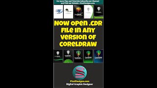 How to open Higher Version CorelDraw File in Lower or any Version of CorelDraw coreldrawtutorial [upl. by Circosta171]