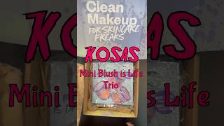 Unboxing 📦 Swatches Kosas ✨Mini Blush is Life Trio ✨Holiday Gift Set 🎁 makeup beauty [upl. by Dnomed]