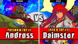 GGST  Andross Potemkin VS Daimster Jack O  Guilty Gear Strive High level gameplay [upl. by Aicssej]