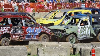 Petrolia Demolition Derby 2024 Junk Run [upl. by Nnad542]