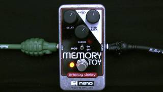 Electro Harmonix Memory Toy Analog Delay Pedal Demo [upl. by Aenotna]