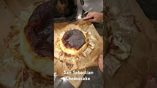 San Sebastian Cheesecake yummy sansebastiancheesecake trending youtubeshorts baking reels [upl. by Norrahs713]