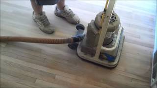 Full sanding and refinishing of a hardwood floor step by step [upl. by Karlan]