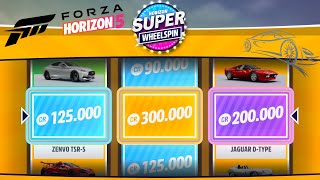 Opening SUPER WHEELSPINS54 WHEELSPINS  Forza Horizon 5 [upl. by Atilrahc]