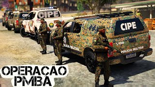 GTA V PMBA  OPERAÇÃO CIPE CAATINGA  CONFRONTO NA FAVELA  GTA 5 POLICIAL [upl. by Inatirb]