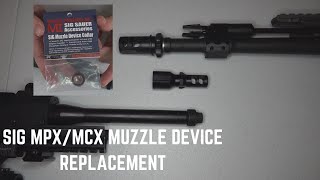 Watch this before you install a muzzle device on your Sig MPXMCXSPEAR [upl. by Melicent]