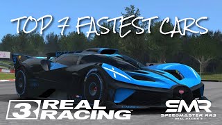 Top 7 Fastest Cars  Real Racing 3 [upl. by Ruskin267]