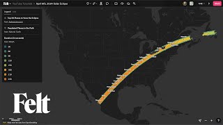 Mapping the 2024 Solar Eclipse Path of Totality [upl. by Wyly590]