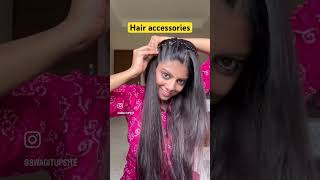 Hair accessories meeshomeesho onlineshopinghaul fashion myntra myntrahaul hairaccessories [upl. by Eiramalegna550]