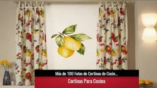 DE 100 Fotos de Cortinas de Cocina Modernas [upl. by Euseibbob]