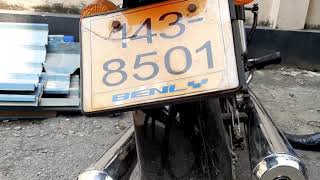 Honda Benly CD 125 Engine beat with 200cc cilencer [upl. by Wickman151]