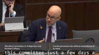 Mike questions minister in committee about Bill C61 the First Nations Clean Water Act [upl. by Euqinaj675]