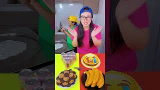 Emoji cake VS Spicy food ice cream challenge 🍨 funny shorts by Ethan Funny Family [upl. by Haberman]