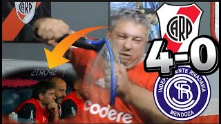 Independiente rivadavia 4 vs River Plate 0  Reaccion del hincha de River re caliente [upl. by Dolores]