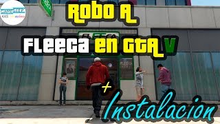 Robar Bancos fleeca  Instalación Corta  GTA V MODS [upl. by Amsirhc997]