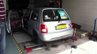 Nissan Micra K11 14 Dyno Run  Rica Engineering [upl. by Eruot928]