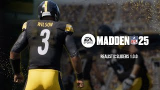 Madden NFL 25 Realistic Sliders 100 [upl. by Chrisoula93]