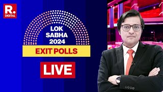 Elections 2024 Exit Poll Results LIVE Indias Biggest Election Coverage With Arnab  Republic LIVE [upl. by Ahseral316]