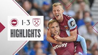 Brighton 13 West Ham  WardProwse Scores His First Hammers Goal  Premier League Highlights [upl. by Zosi]