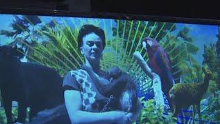 Immersive Frida Kahlo exhibit in Brooklyn brings artist to life [upl. by Linder]