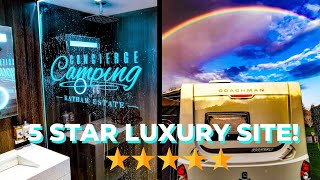 We visit a 5 star luxury caravan site  Concierge Camping West Sussex [upl. by Alten780]