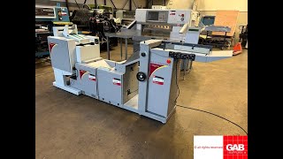 Fully automatic booklet maker for sale Morgana bookmaster pro with squareback finisher Gab Suppl [upl. by Leiru]