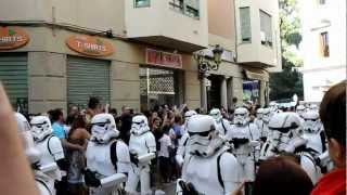 quotSTAR WARSquot Las tropas imperiales de la Guerra de las Galaxias conquistaron Málaga 2012 [upl. by Norat]