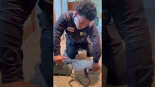 Using The Kool Glide Seaming Iron by SINCH carpetrepair shorts carpetcleaningnearme tools diy [upl. by Utir]