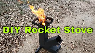 How to build the best rocket stove from scrap metal off grid use New design plans [upl. by Stirling]