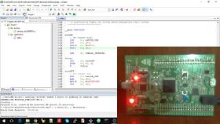 Blink LEDs on STM32F4 with Assembly language [upl. by Corrianne]