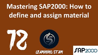 12Mastering SAP2000 How to define and assign material total time43 1 [upl. by Ellak]