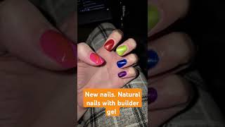 New nails Natural nails with builder gel and gel Polish [upl. by Drusus]